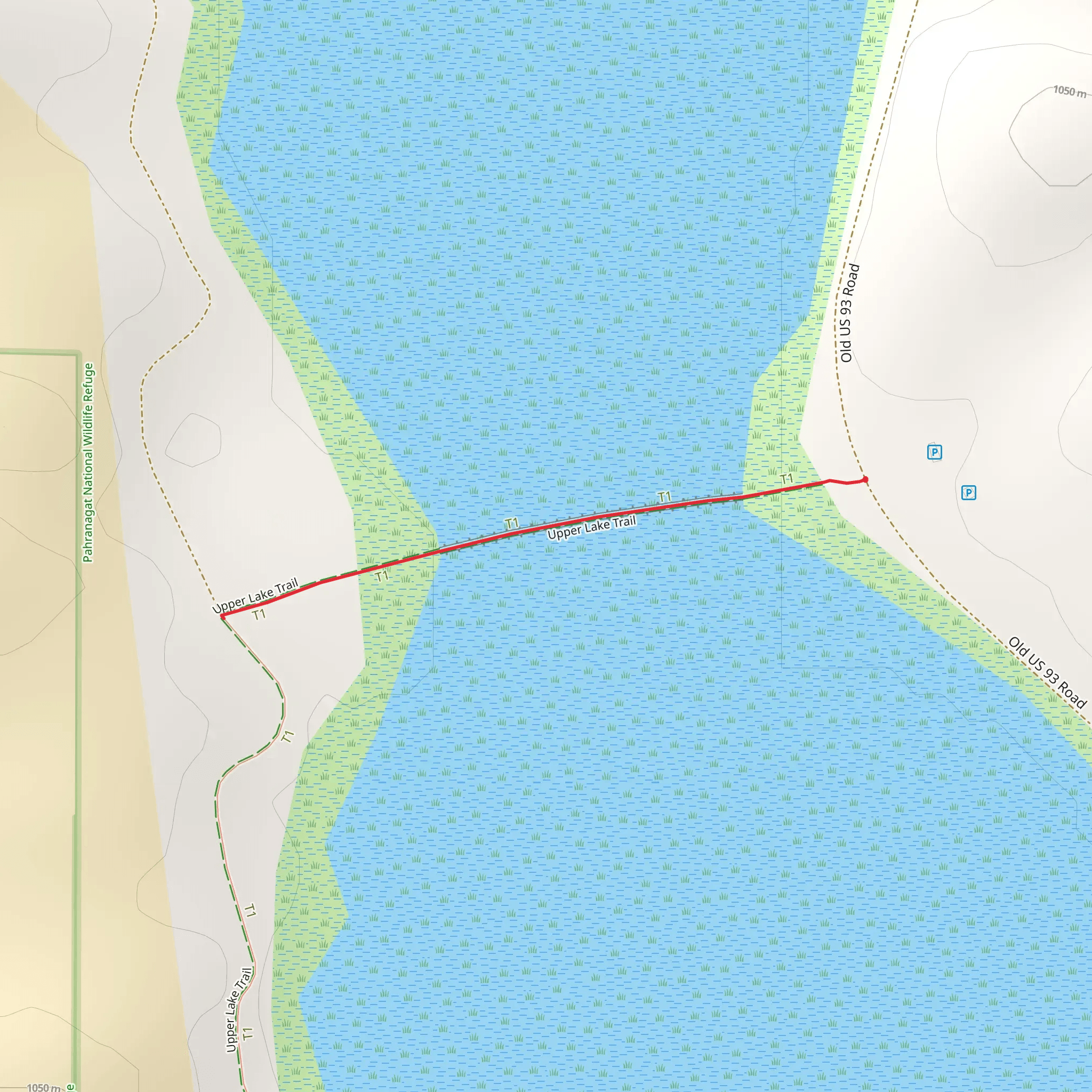 Upper Lake Trail mobile static map
