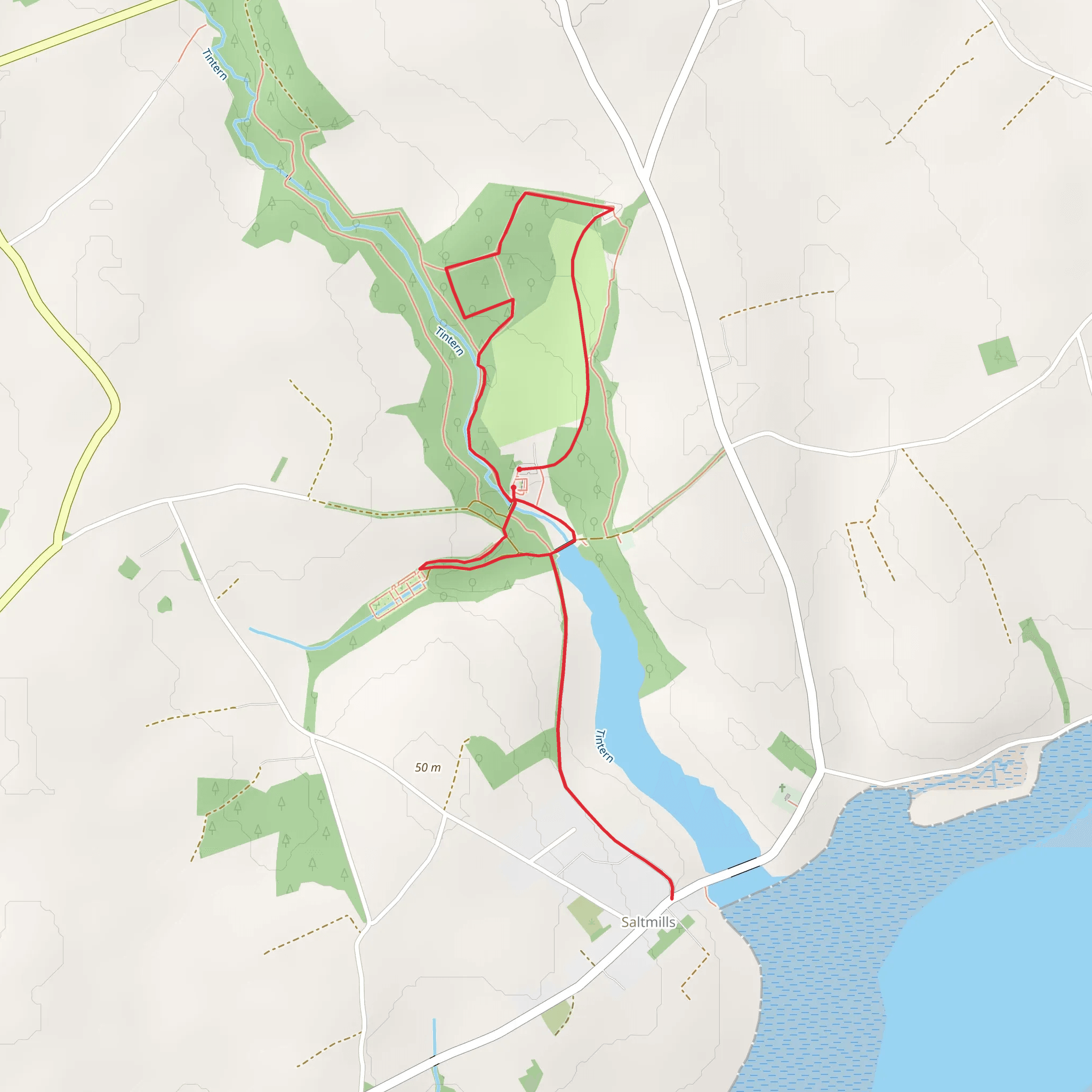 Tintern Trails - Buggy Trail mobile static map