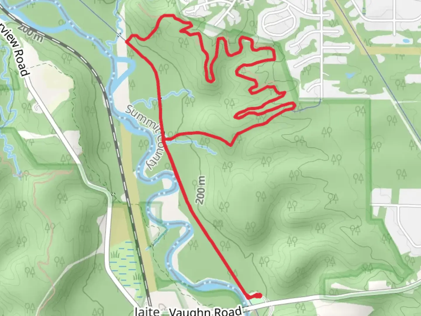 An image depicting the trail Old Carriage Trail and its surrounding area.