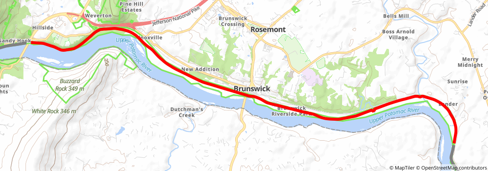 American Discovery Trail South Route stage 16 Map