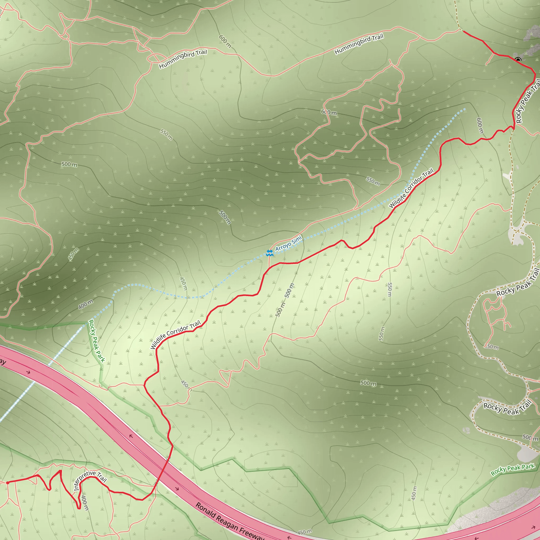 Interpretive and Wildlife Corridor Trail mobile static map