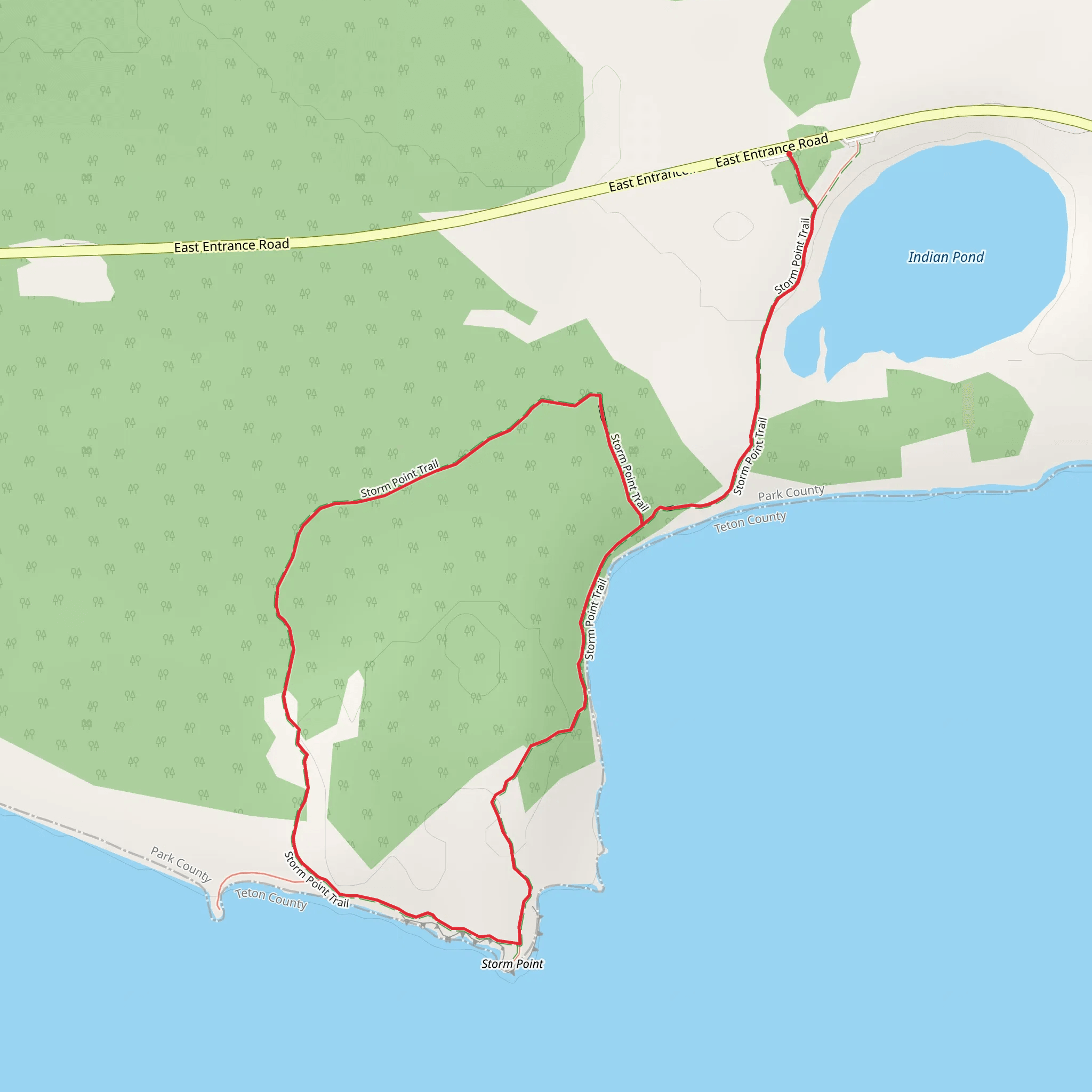 Storm Point Loop Trail mobile static map