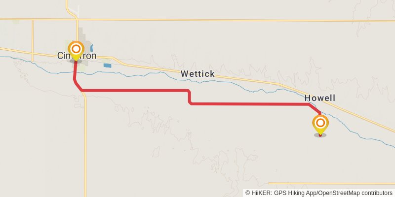 American Discovery Trail - Kansas stage 34 Map