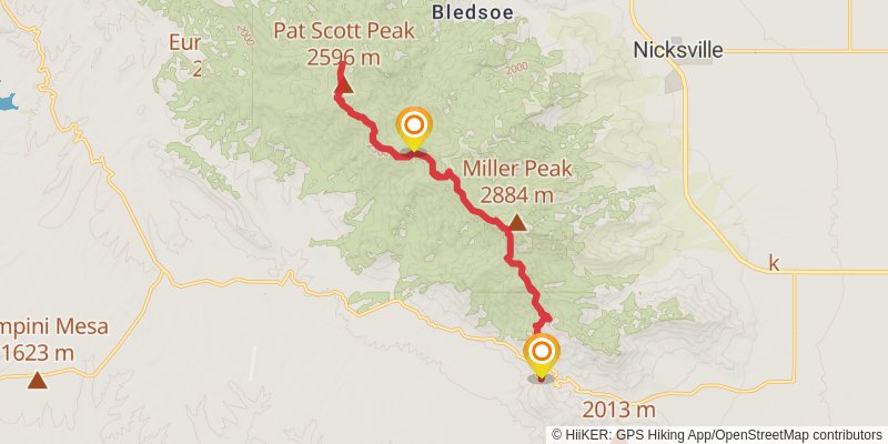 Crest Trail stage 3 Map