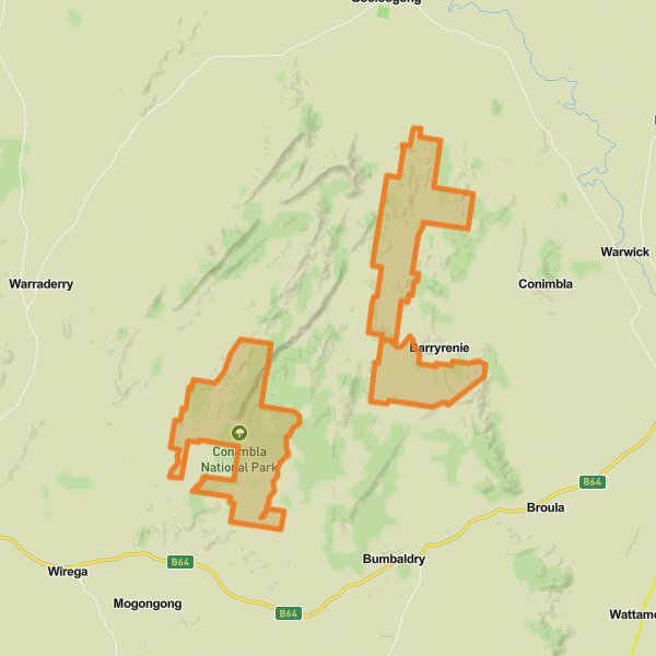 Conimbla National Park mobile static map