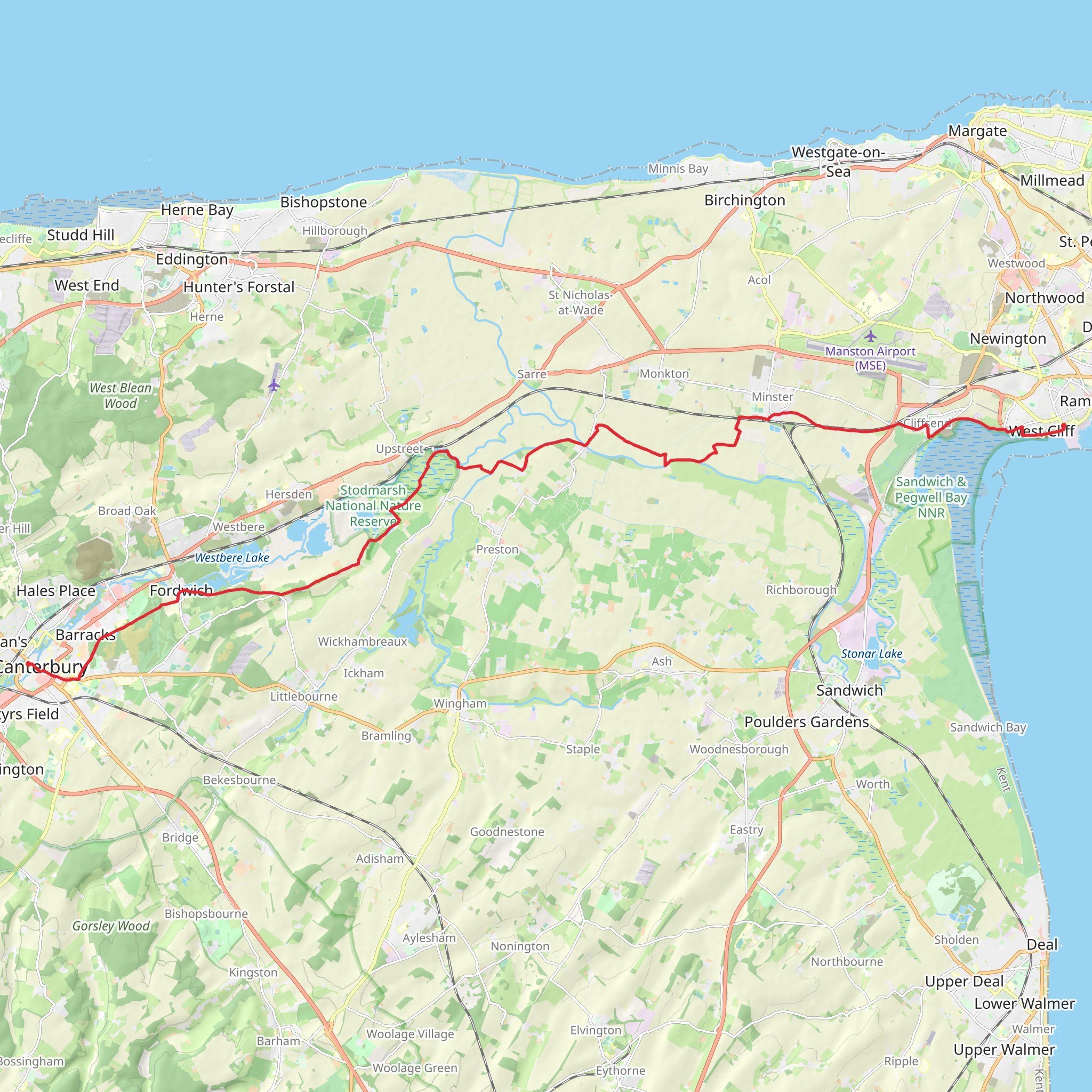 Way of St Augustine mobile static map