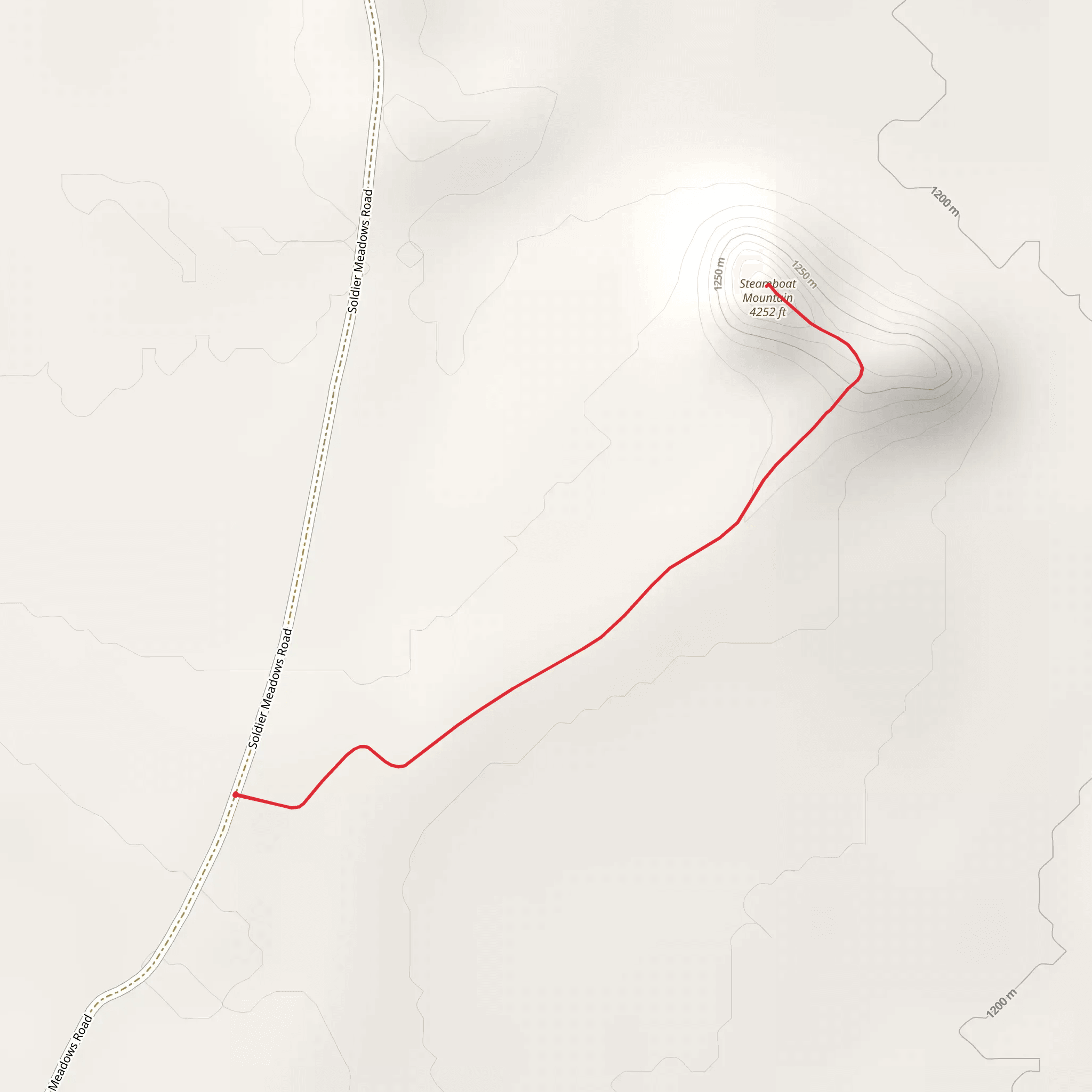 Steamboat Mountain mobile static map