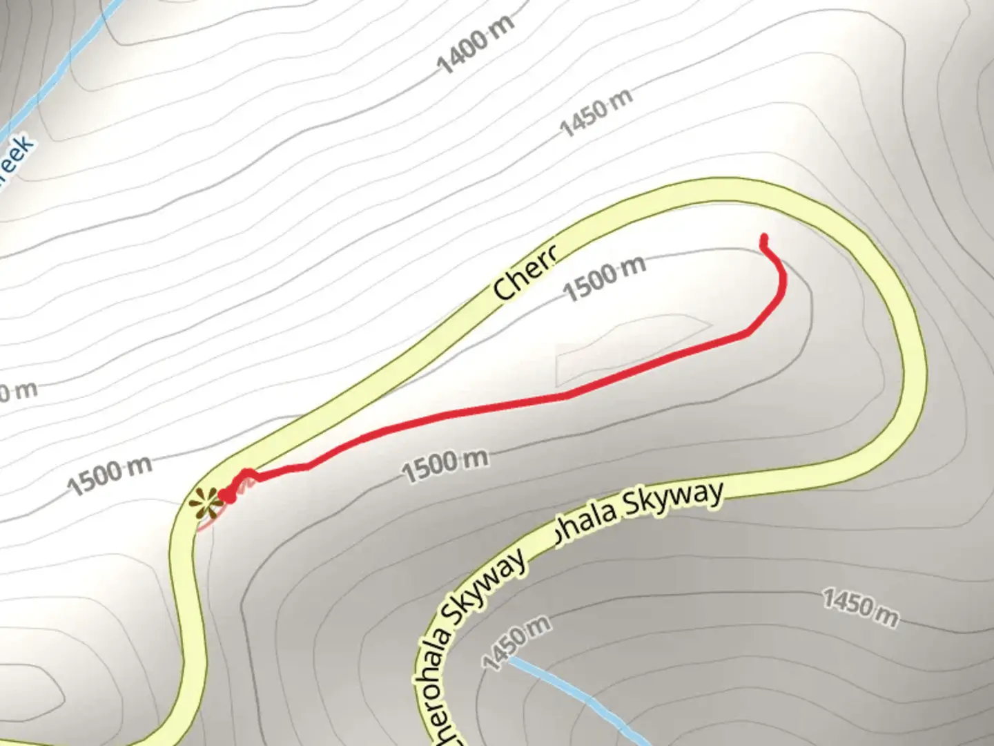 An image depicting the trail Cherohala Skyway and its surrounding area.