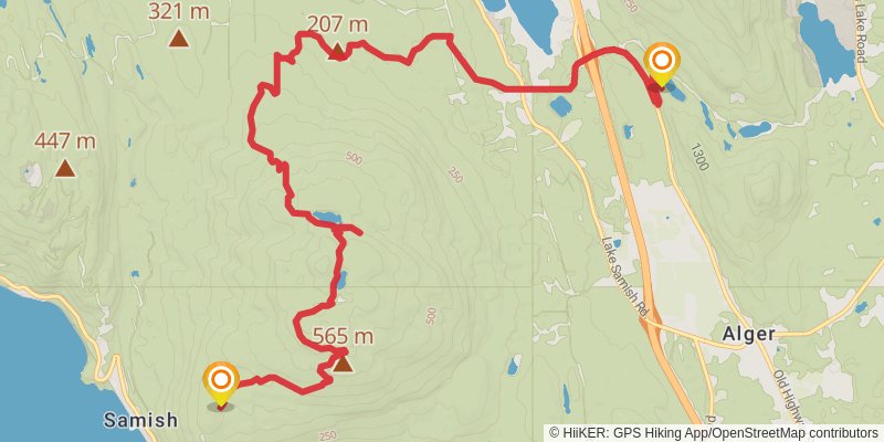 Pacific Northwest Trail stage 34 Map