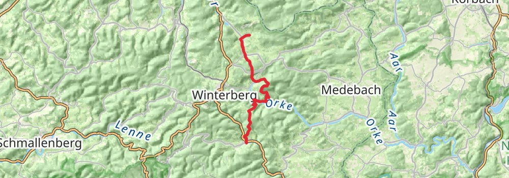 Winterberger Hochtour stage 3 Map