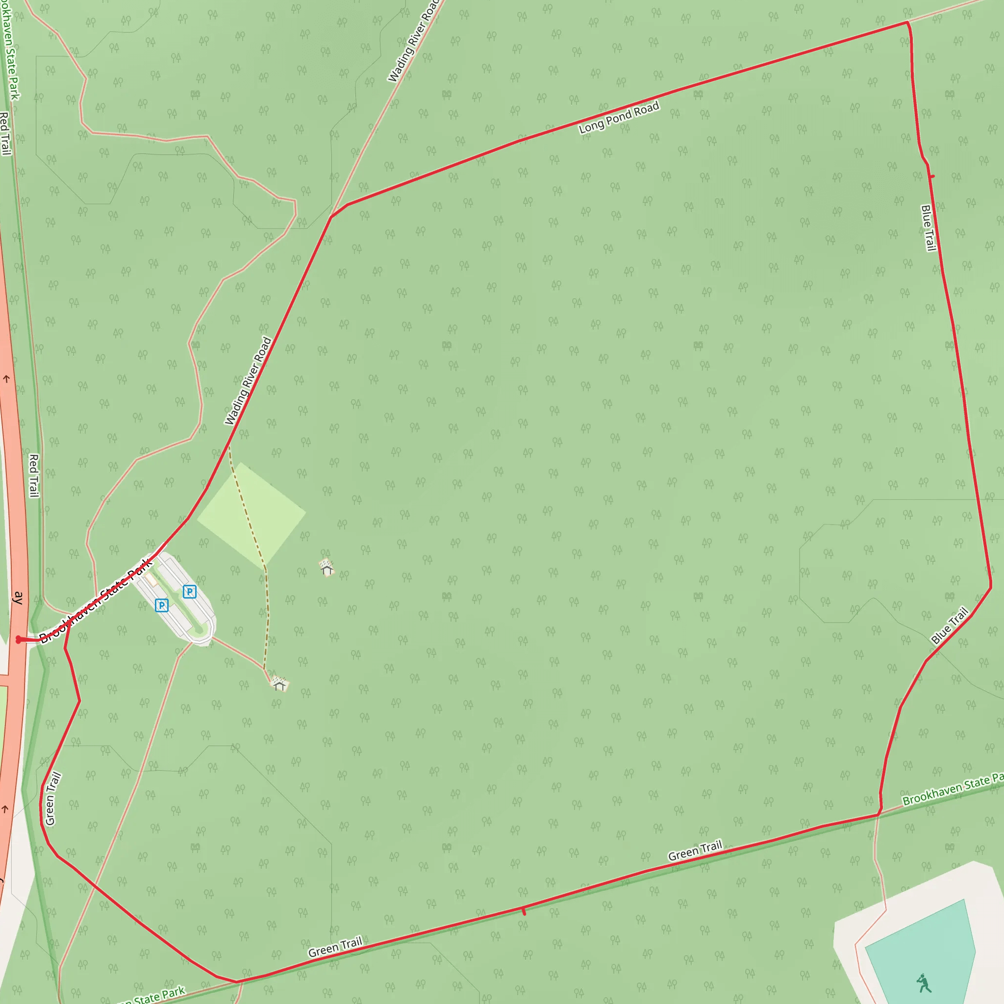 Wading River Road Loop mobile static map