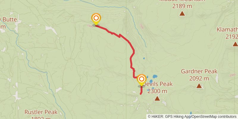 Alta Lake Trail stage 2 Map