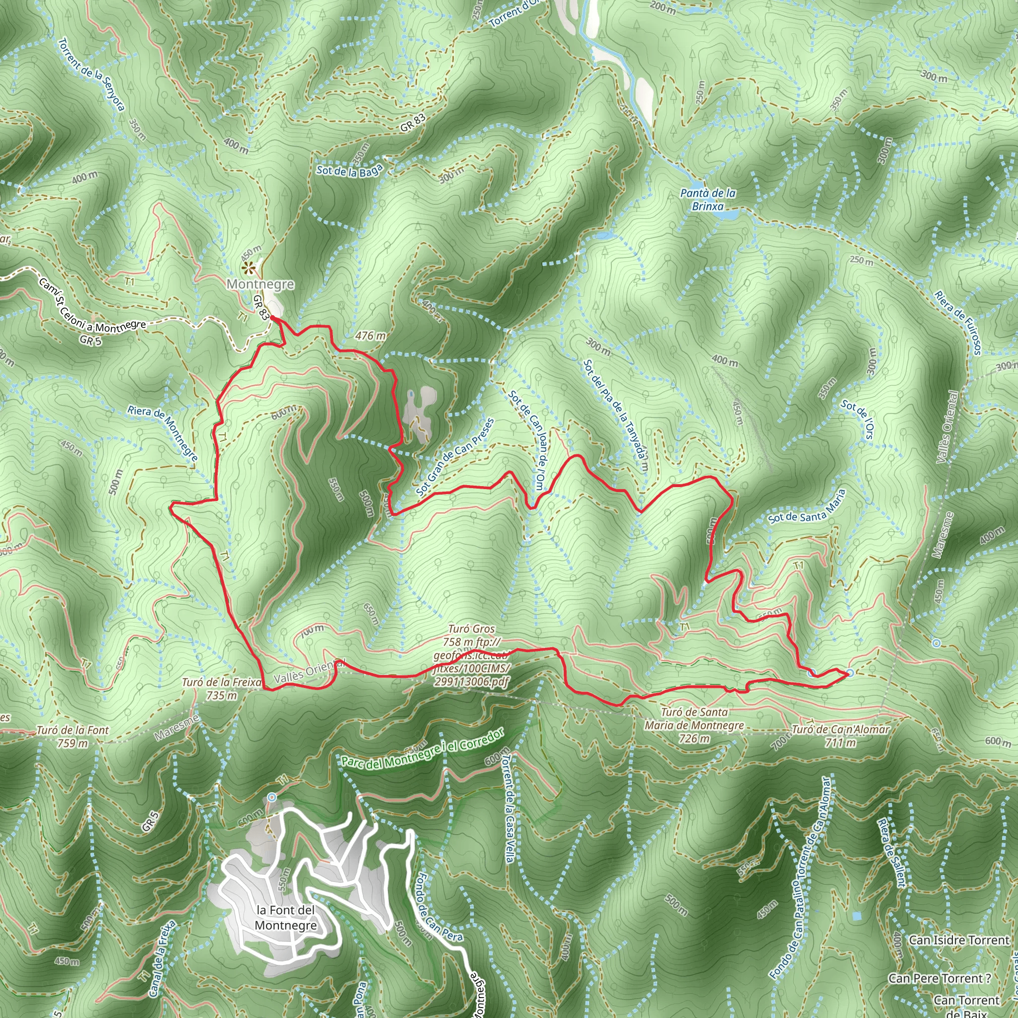 Montnegre Carener SL C 103 mobile static map