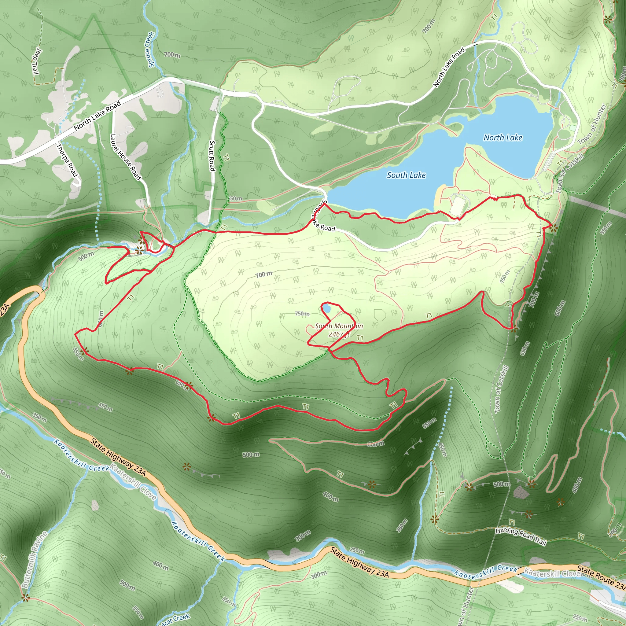 South Mountain via Escarpment Trail Loop mobile static map