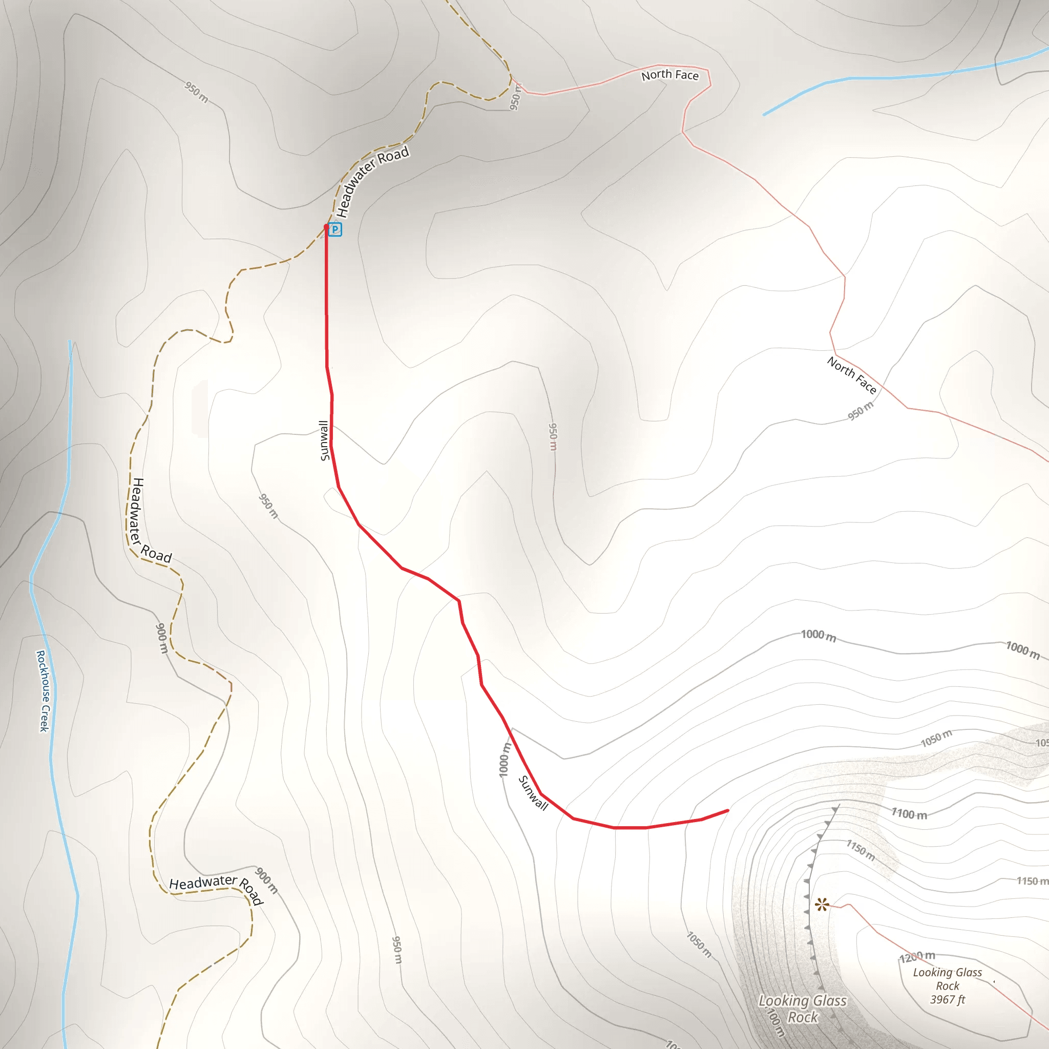 Sunwall Trail mobile static map