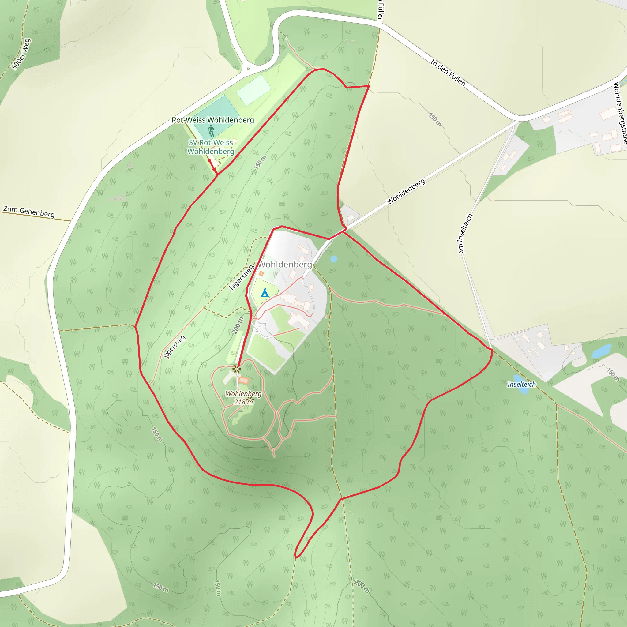 St Hubertuskirche via Hildesheim Harz Weg mobile static map