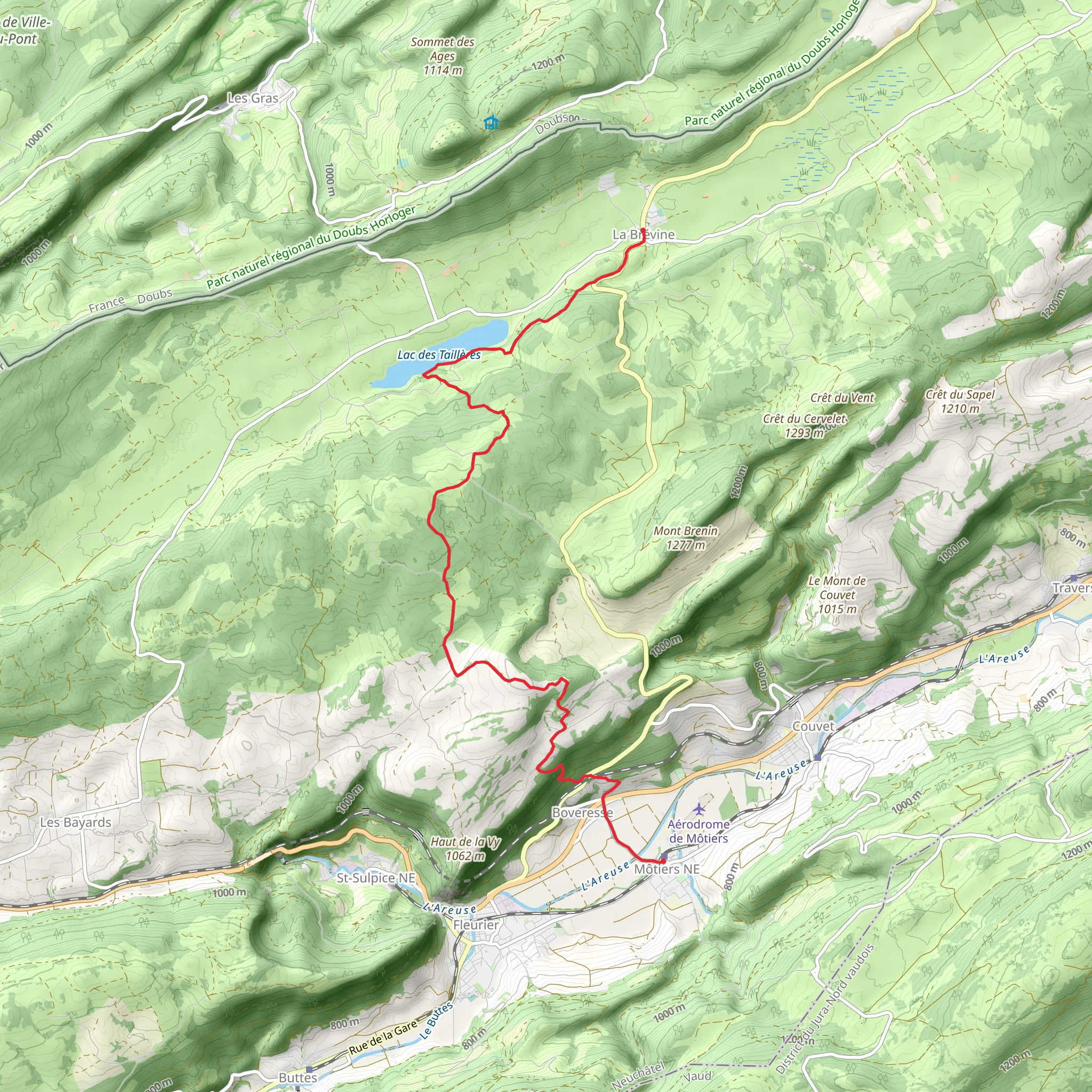 La Vy aux Moines mobile static map