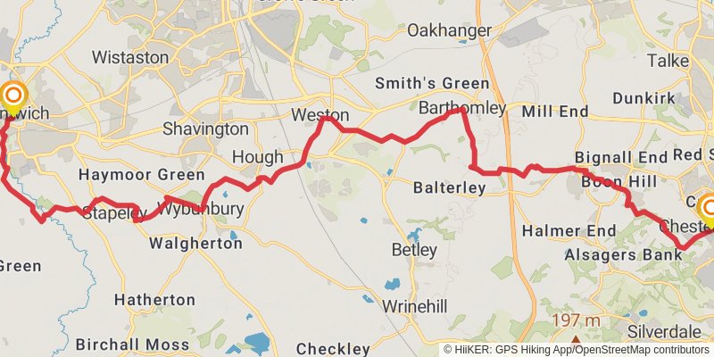 Two Saints Way stage 3 Map