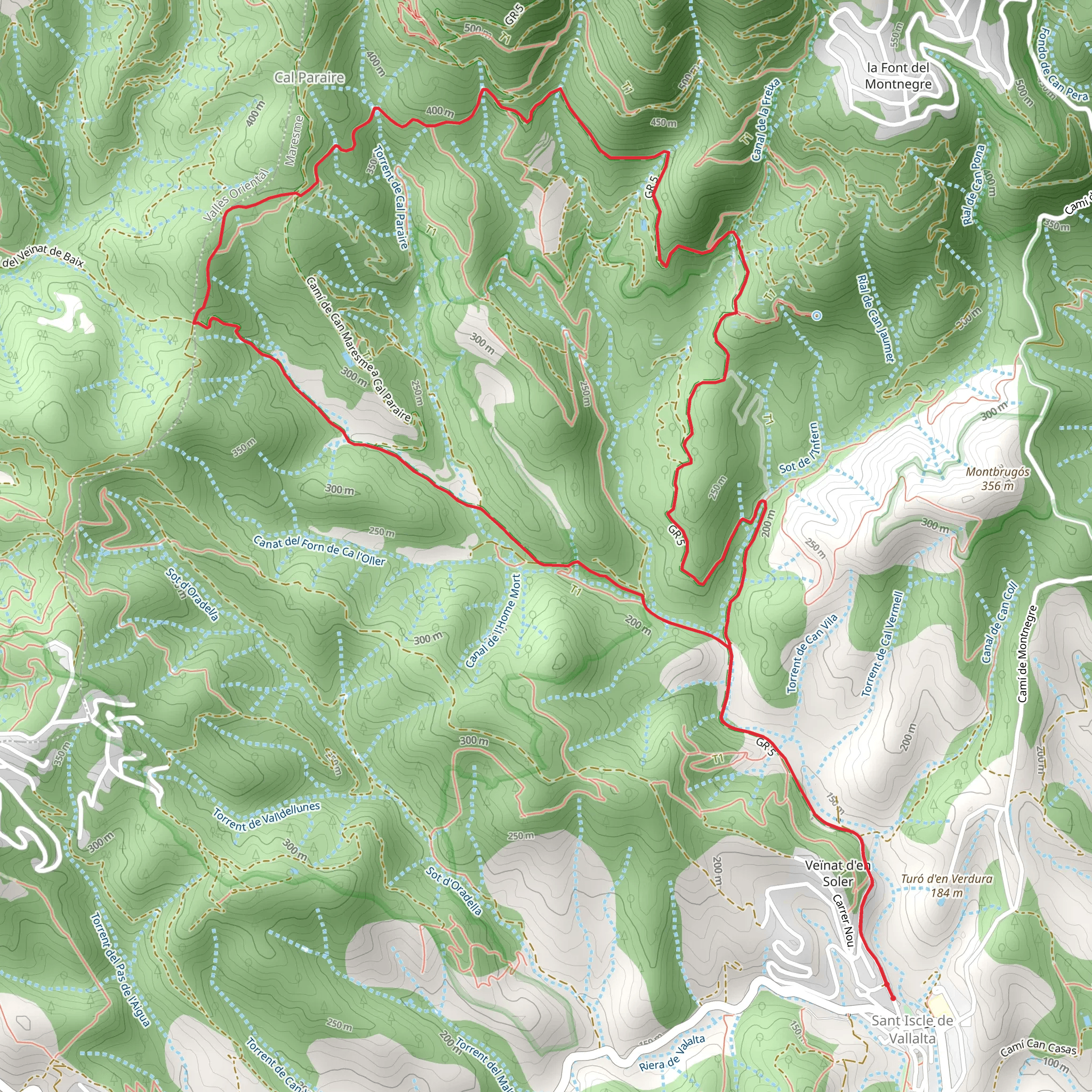 The Pla de Forcs SL C 105 mobile static map