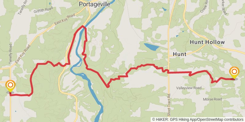 Finger Lakes Trail stage 12 Map