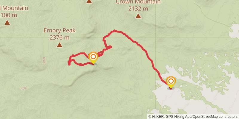 Big Bend National Park Loop stage 3 Map