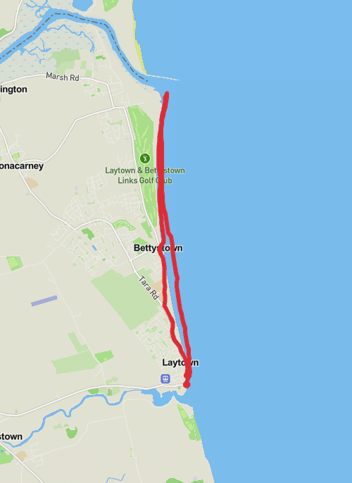 Laytown Beach mobile static map