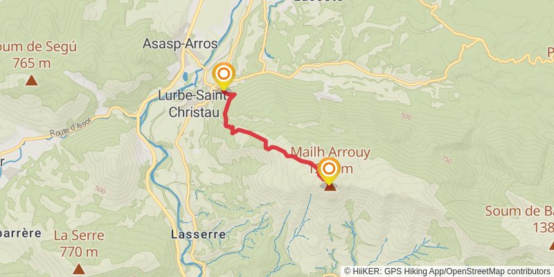 Via Tolosana spur 5 Map