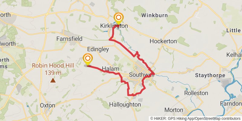 Robin Hood Way stage 5 Map