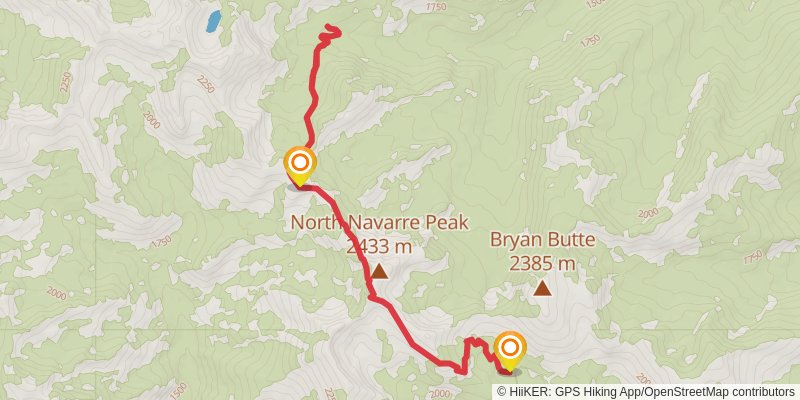 Navarre Way Trail via Summer Blossom Trail stage 2 Map