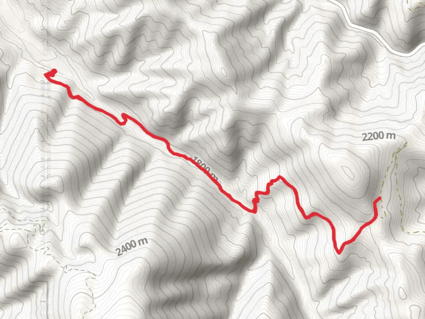 An image depicting the trail Langohr Divide Trail via South Cottonwood Trail and its surrounding area.