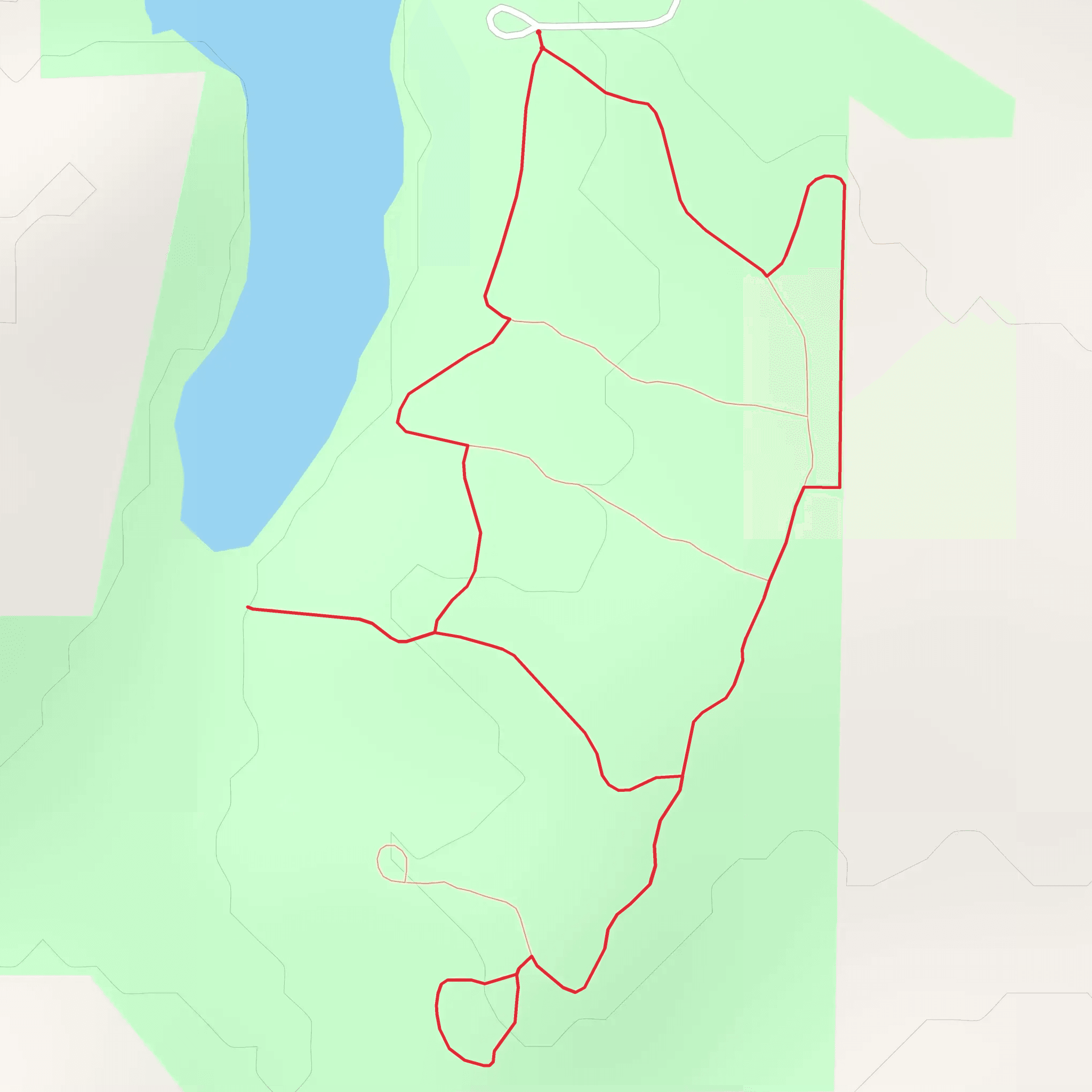 Bobwhite State Park Loop mobile static map
