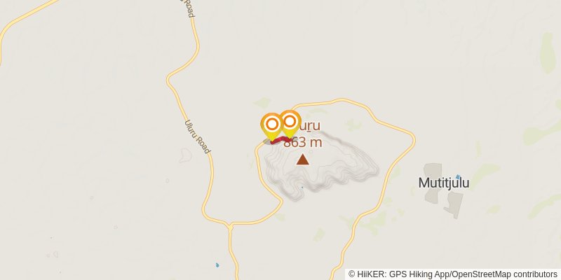 Uluru Base Walk spur 1 Map
