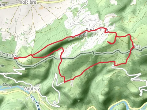 Faux d'Enson Summit from Réclère