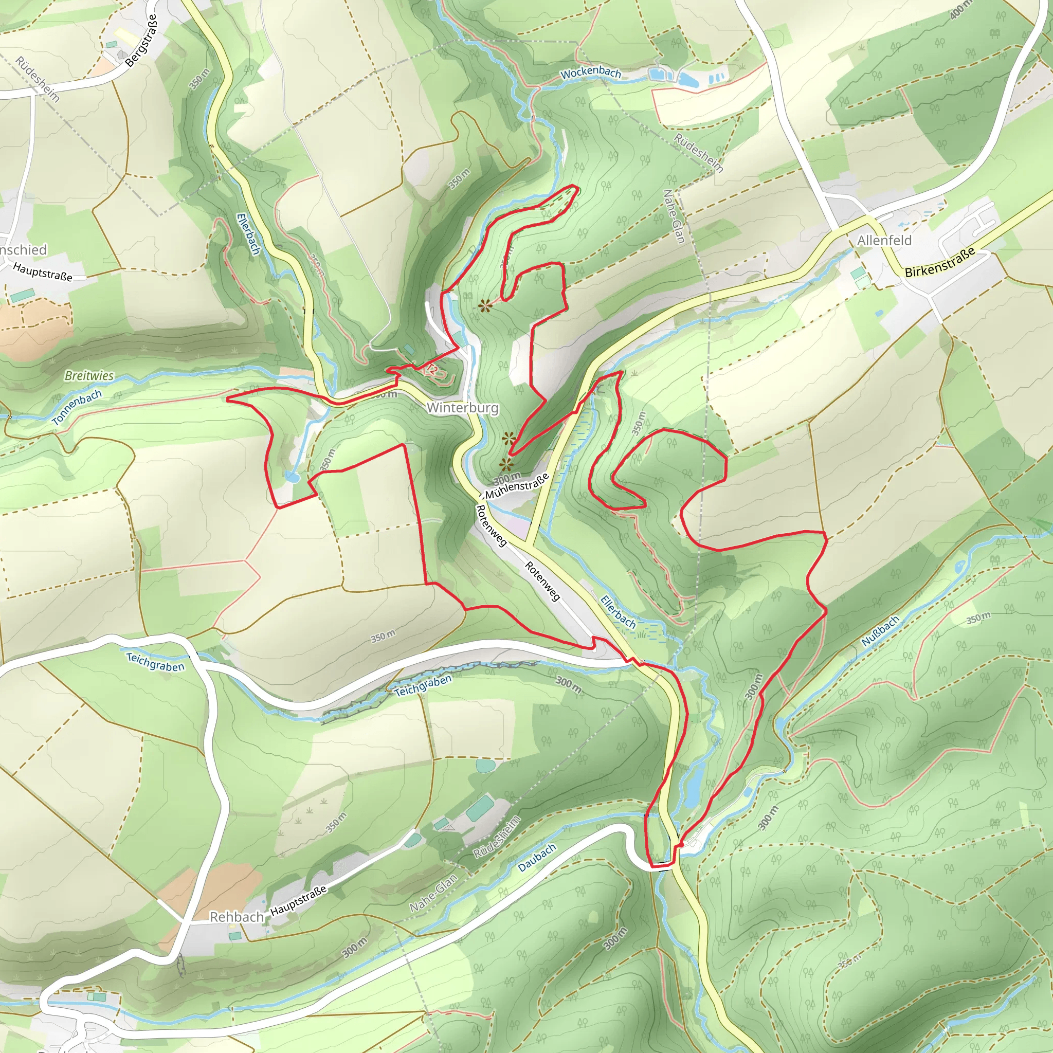 Vitaltour Um die Wustung mobile static map