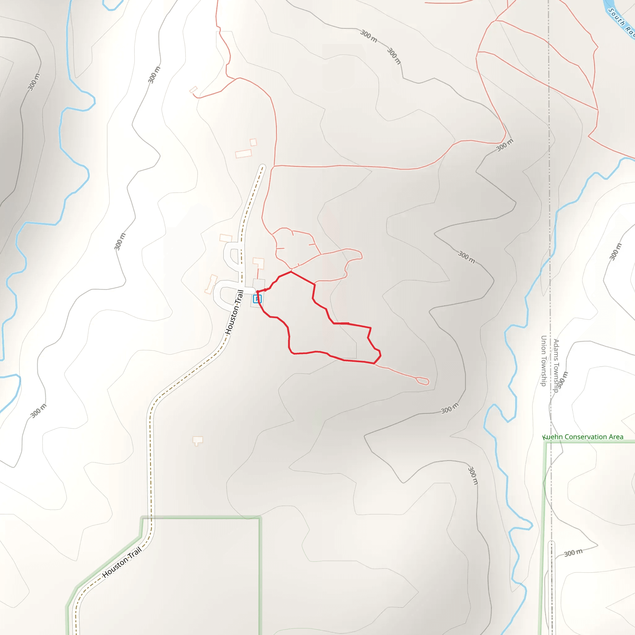 Houston Trail Loop mobile static map