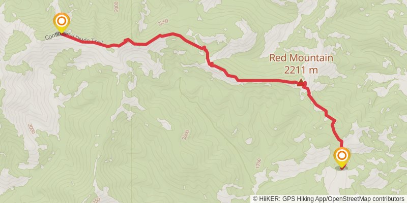Continental Divide Trail - Montana And Idaho stage 63 Map