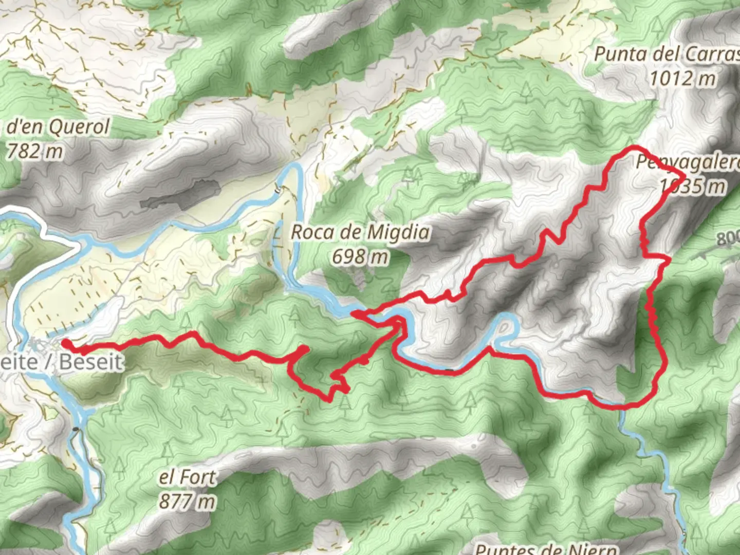An image depicting the trail Ascent to Peña Galera PR TE 151 and its surrounding area.