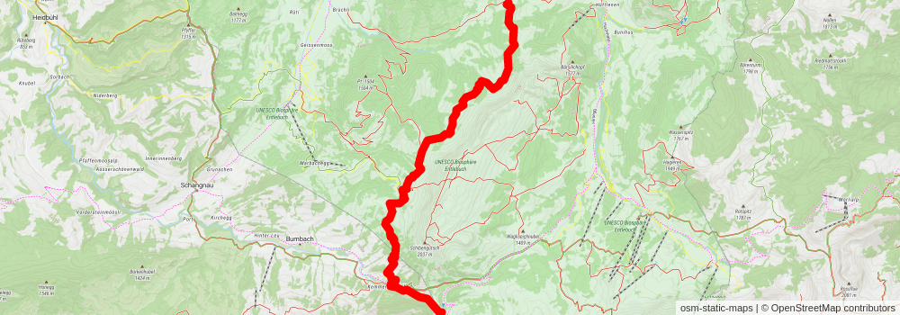 UNESCO Biosphere Entlebuch stage 2 Map