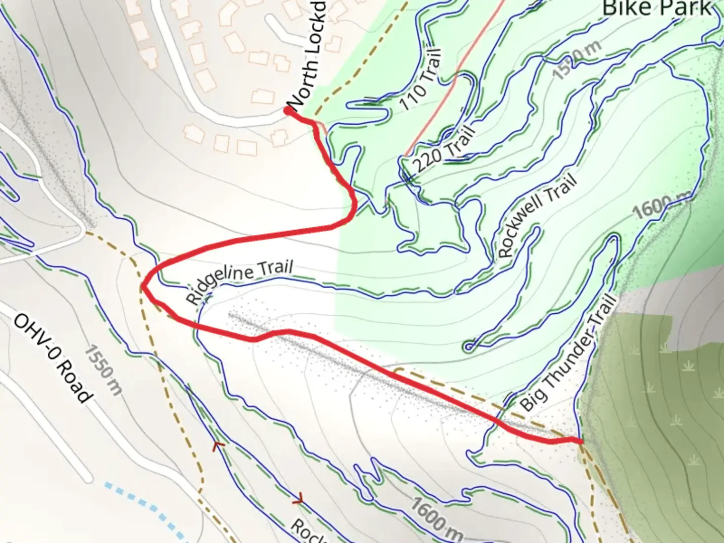 An image depicting the trail North Point Lookout Road and its surrounding area.