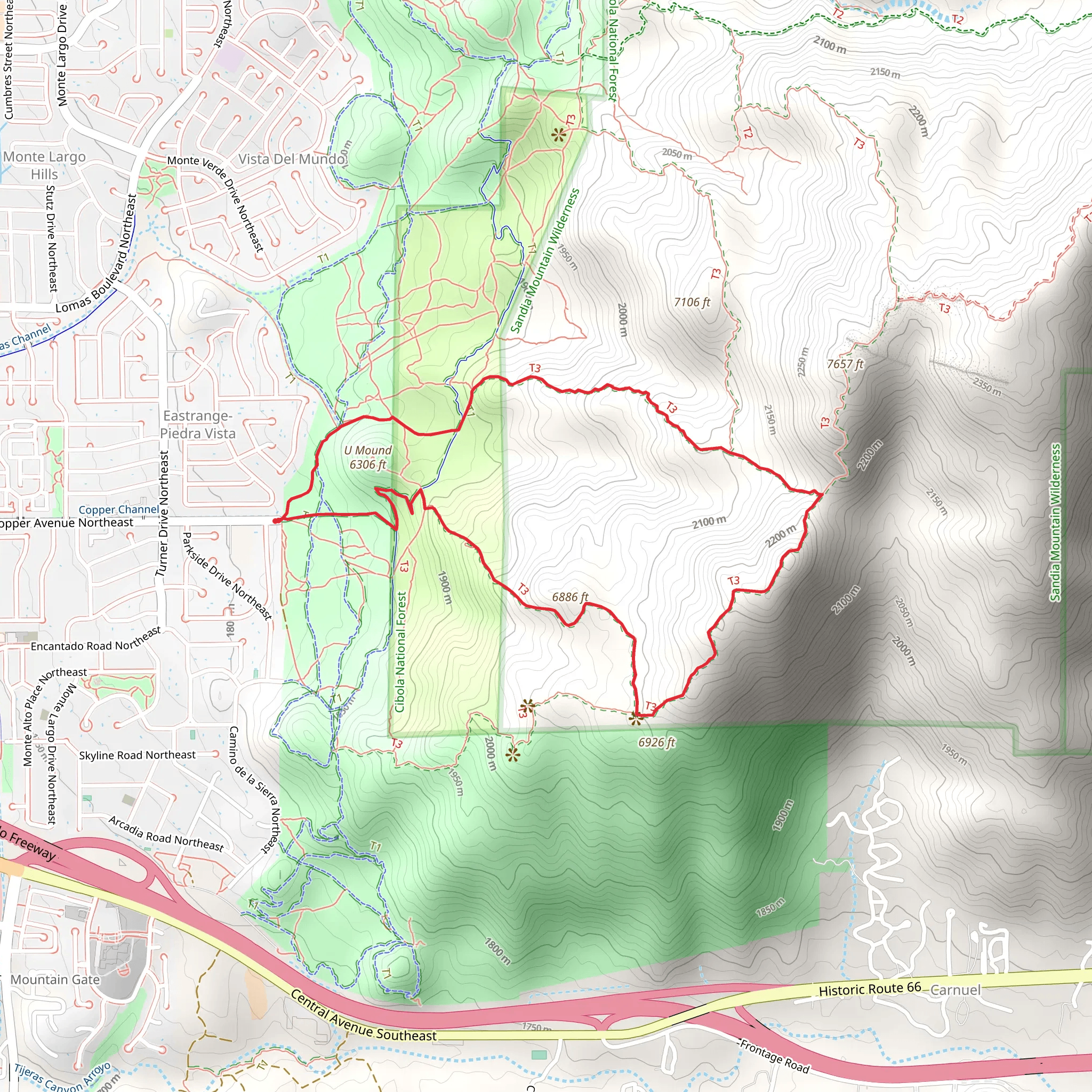 Mano Trail Loop mobile static map