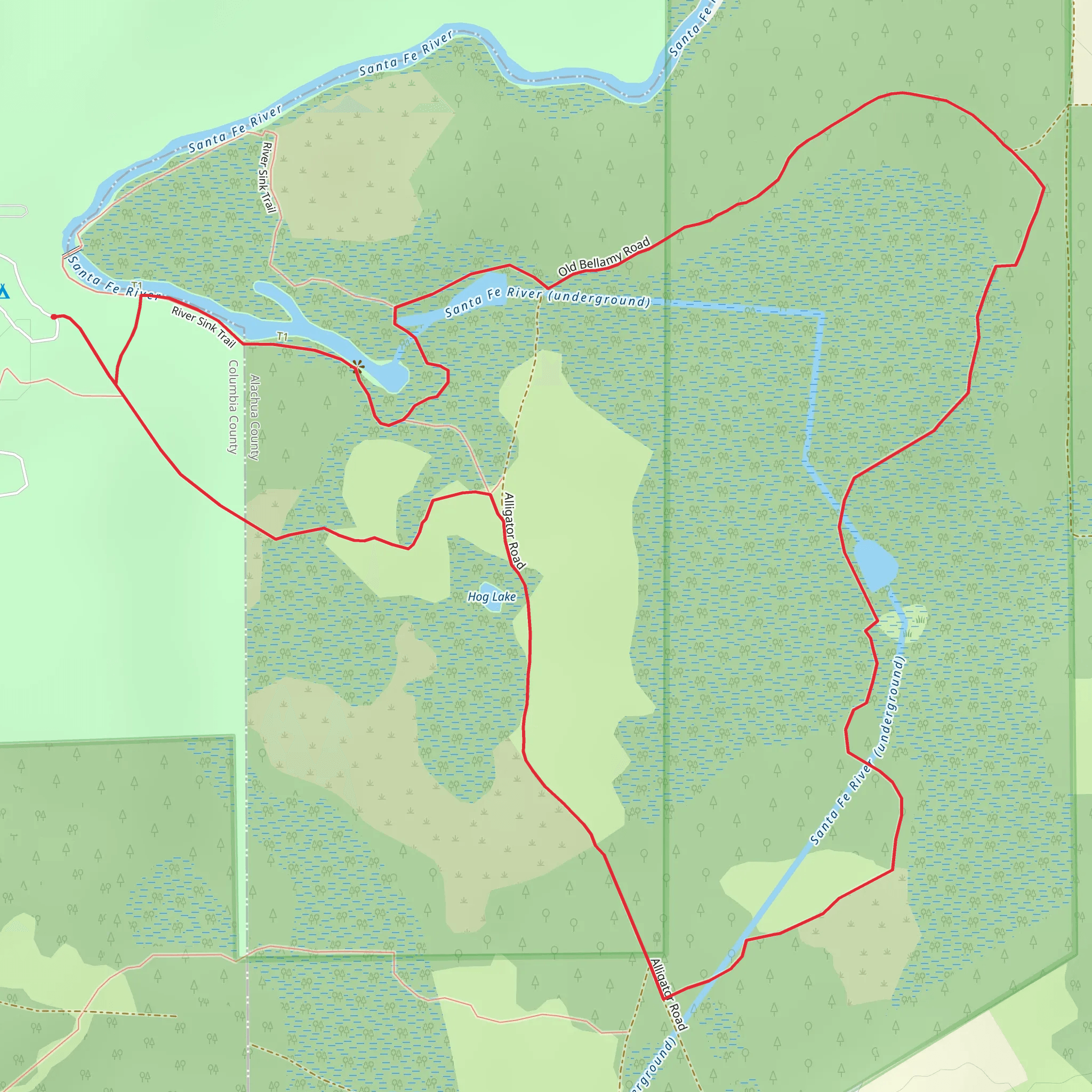 O'Kemp Group Camp Loop - East mobile static map