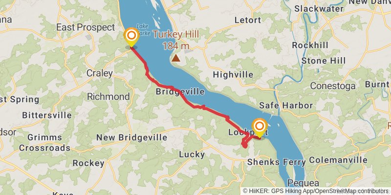 Mason - Dixon Trail stage 6 Map
