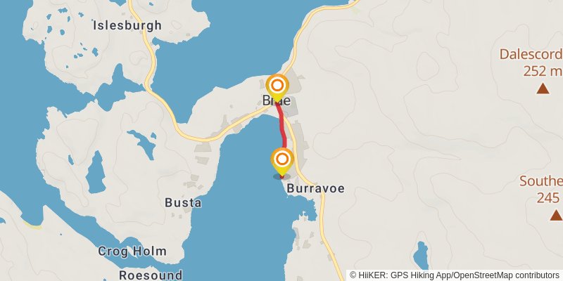 Coastal Walk of Shetland - West stage 5 Map