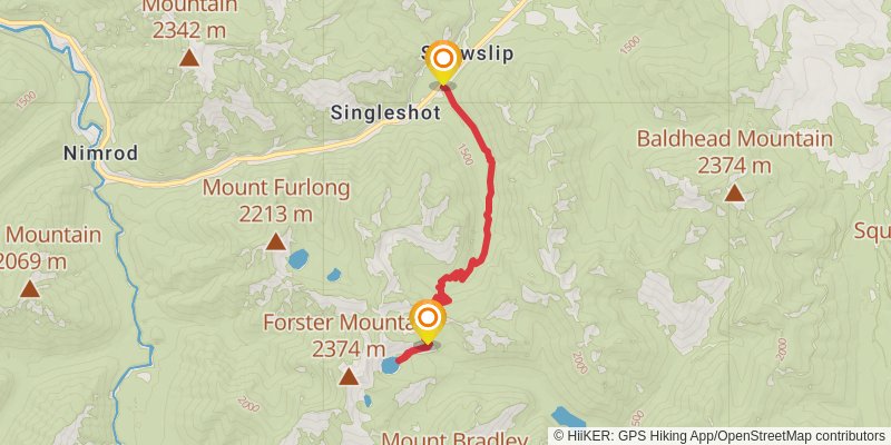 Elk Lake via Devil Creek Trail stage 2 Map