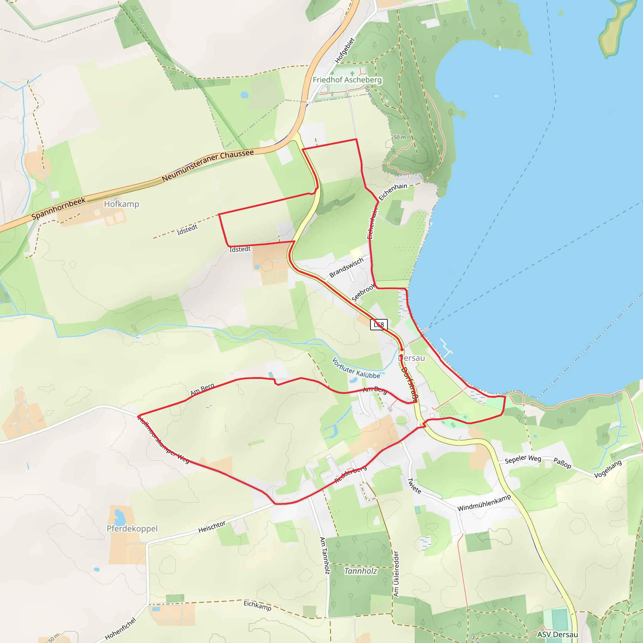 Wanderweg D1 mobile static map