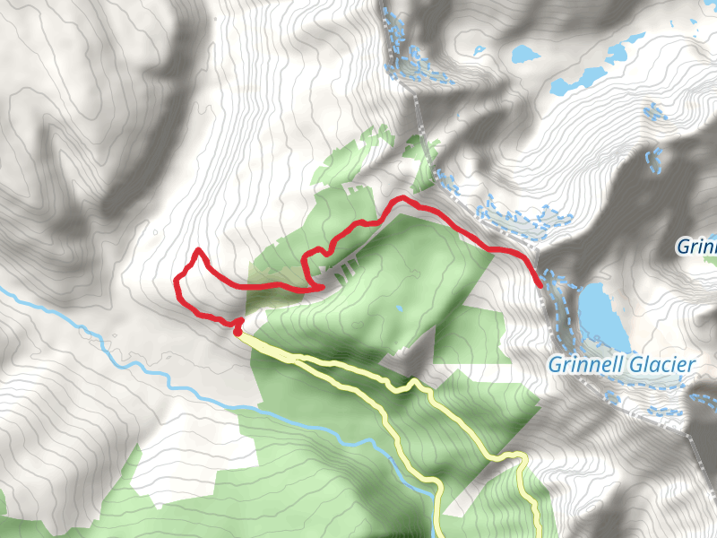 Salamander Glacier-Garden Wall via Granite Park Trail