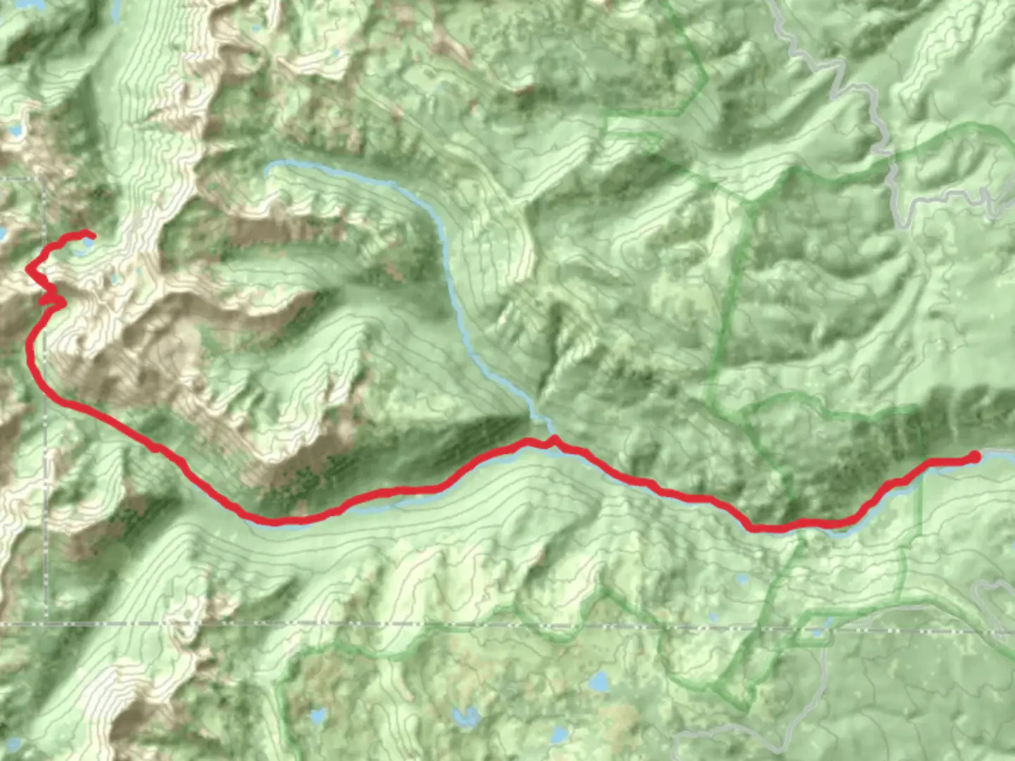 An image depicting the trail Frazier Lake and Hawkins Pass via South Fork Imnaha Trail and its surrounding area.