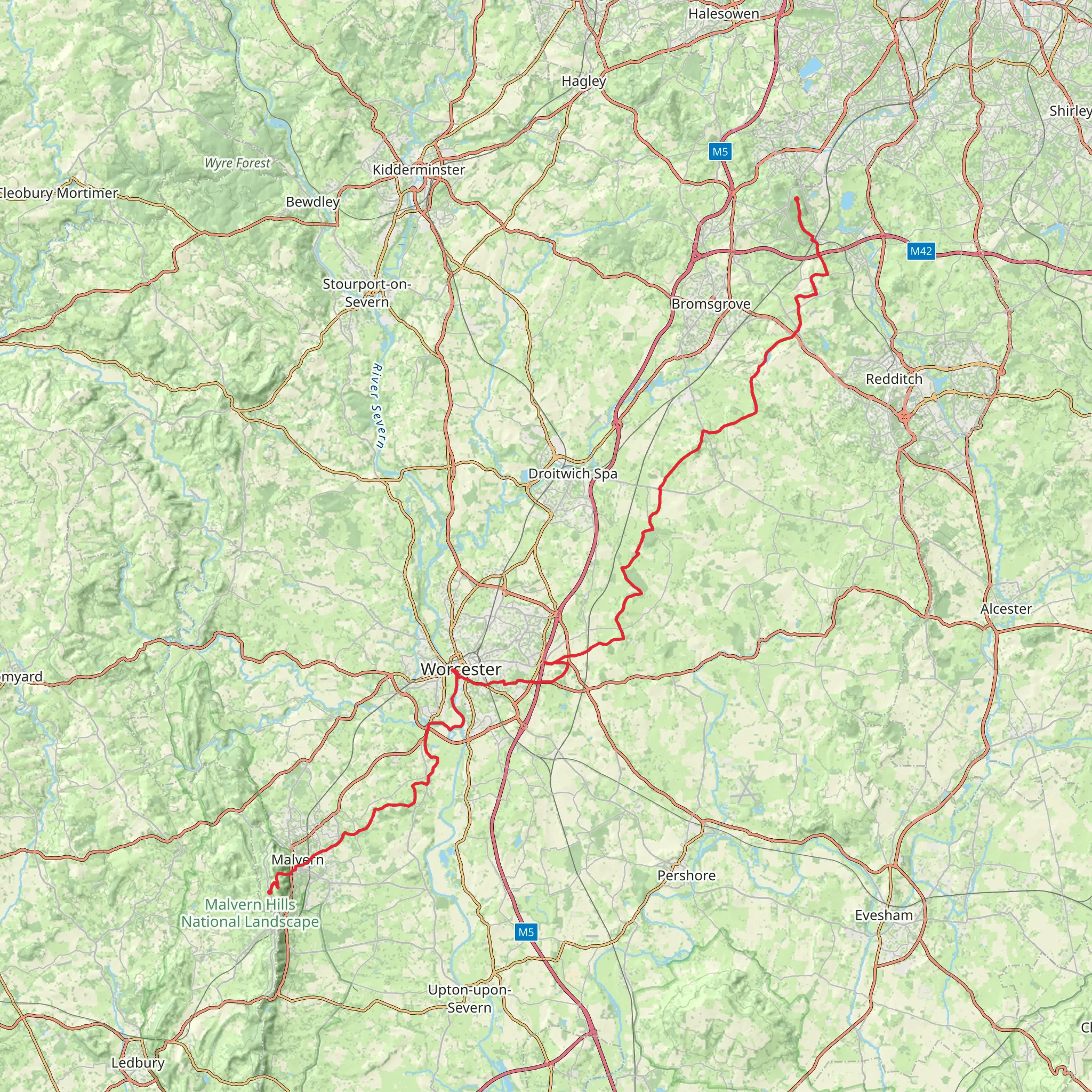 Malvern Link mobile static map