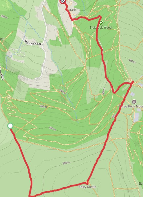 Hike on Fairycastle Loop mobile static map