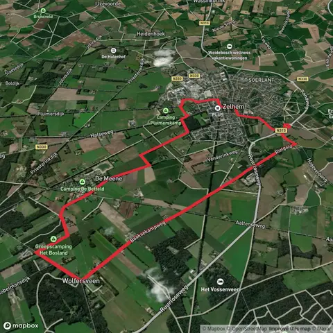 Het Pelikaanbos and Papenborg and Zelhemsche Mark Loop